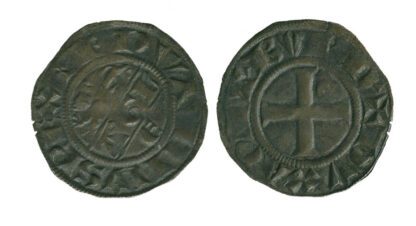 Anglo-Gallic, Edward I, Billon Denier au Leopard