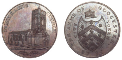 Gloucester, Kempson’s Church Series, Penny Token, 1797