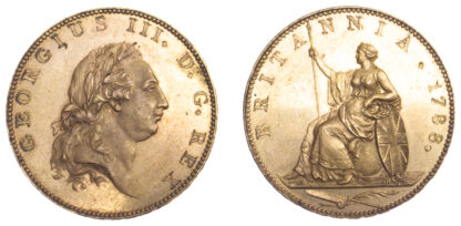 George III, pattern Halfpenny, 1788
