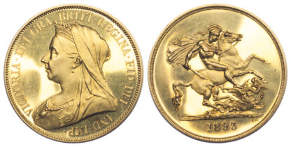 1893 OH Gold Proof Five Pounds
