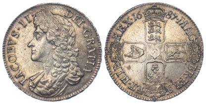 1687 James II Crown Good Extremely Fine