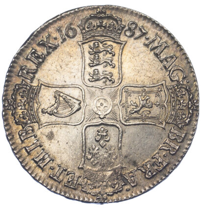 1687 James II Crown Good Extremely Fine