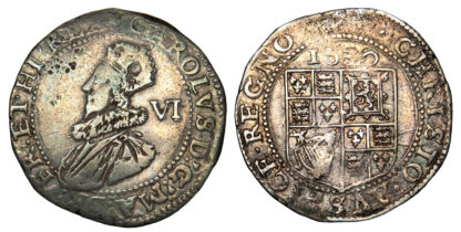 Charles I, Sixpence