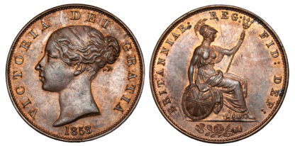 Victoria, Halfpenny, 1858/7