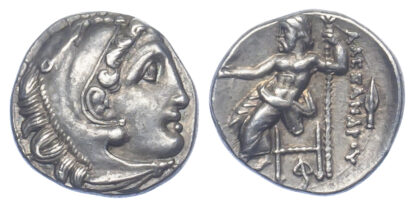 Alexander the Great, Silver Drachm, 'Kolophon'