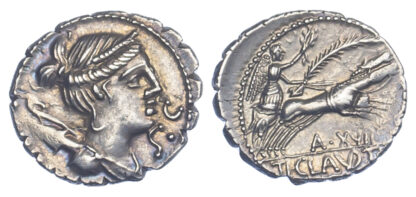 Ti. Claudius Ti. f, Silver Denarius