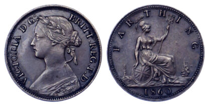 1860 Victoria Mule Farthing