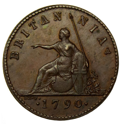 1790 Pattern Copper Droz Farthing