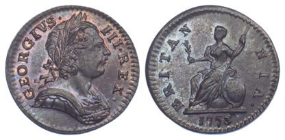 1773 Farthing George III BMC 913