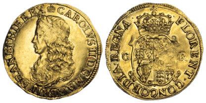 Charles II Hammered Issue Unite Without mark of value