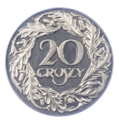 Poland, Republic, proof nickel 20 Groszy, 1923