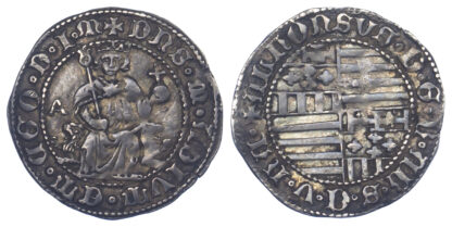Italy, Naples, Alfonso I of Aragon, Silver Carlino