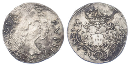 Portuguese India, Maria I & Pedro III, Silver Rupia, 1782