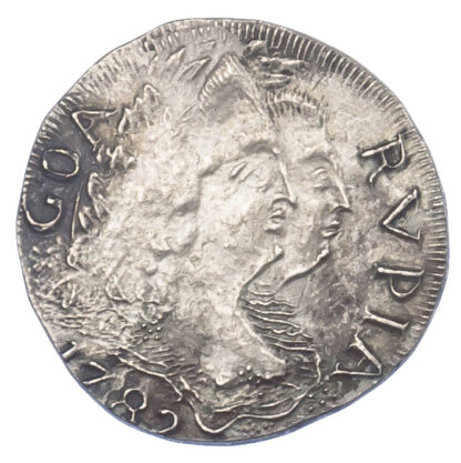 Portuguese India, Maria I & Pedro III, Silver Rupia, 1782