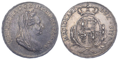 Italy, Milan, Maria Theresia, Silver Half Scudo, 1779