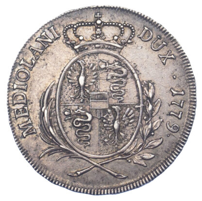 Italy, Milan, Maria Theresia, Silver Half Scudo, 1779