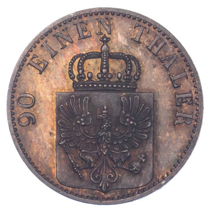 Germany, Prussia, Wilhelm I, Copper Proof 4 Pfennig, 1869 A - RARE
