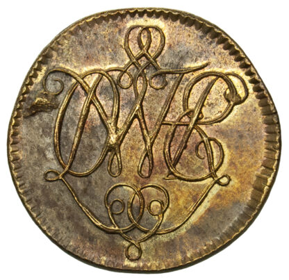 Cumberland, Whitehaven Colliery, Brass-Gilt Token, c.1685