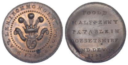 Dorset, Poole, Skidmore, Halfpenny Token, 1797