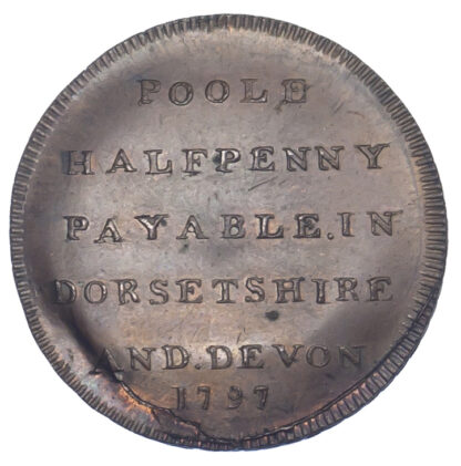 Dorset, Poole, Skidmore, Halfpenny Token, 1797