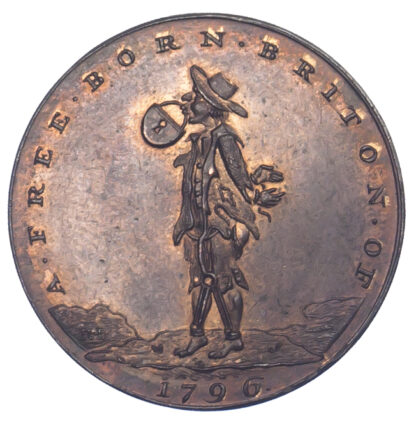 London, Holborn, Skidmore, Halfpenny Token, 1796