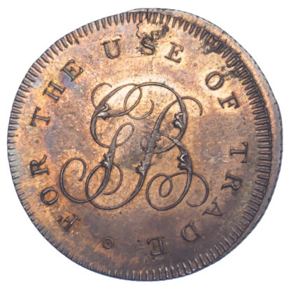 London, Hackney, G Butler, Skidmore, Halfpenny Token, 1796