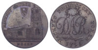 London, Hackney, David Rebello, Halfpenny Token, 1795