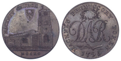 London, Hackney, David Rebello, Halfpenny Token, 1795