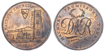 London, Hackney, David Rebello, Halfpenny Token, 1795