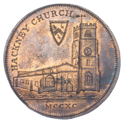 London, Hackney, David Rebello, Halfpenny Token, 1795