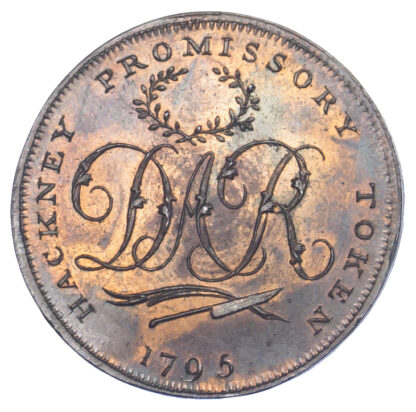 London, Hackney, David Rebello, Halfpenny Token, 1795