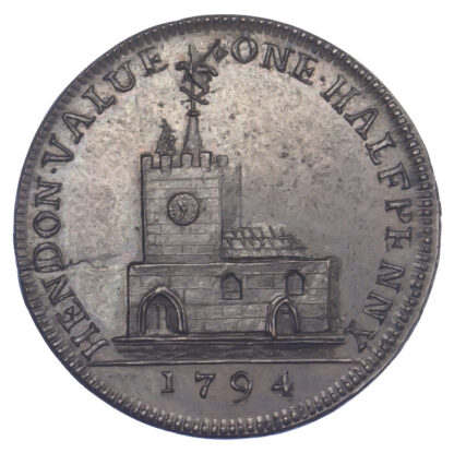 London, Hendon, Skidmore, Halfpenny Token, 1794