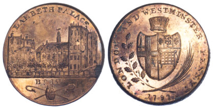 London, Lambeth, Skidmore, Penny Token, 1797