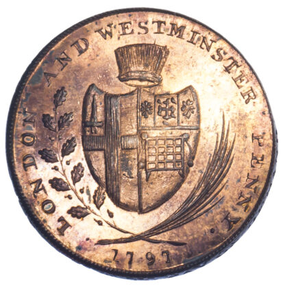 London, Lambeth, Skidmore, Penny Token, 1797