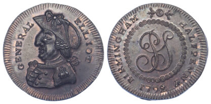 Warwickshire, Birmingham, Mule Halfpenny Token, 1792