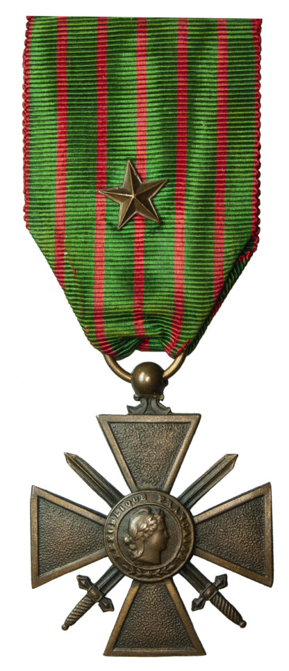 France, 1914-15 Croix de Guerre with bronze star