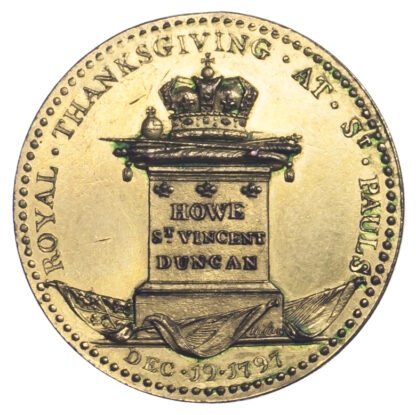 George III, Naval Thanksgiving at St Paul’s Medal, 1797