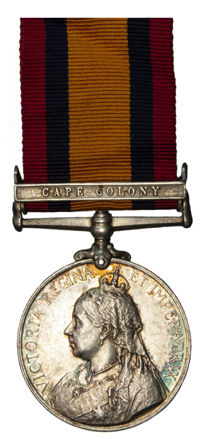 QSA 3rd type, one clasp, Cape Colony, Private T. Lane