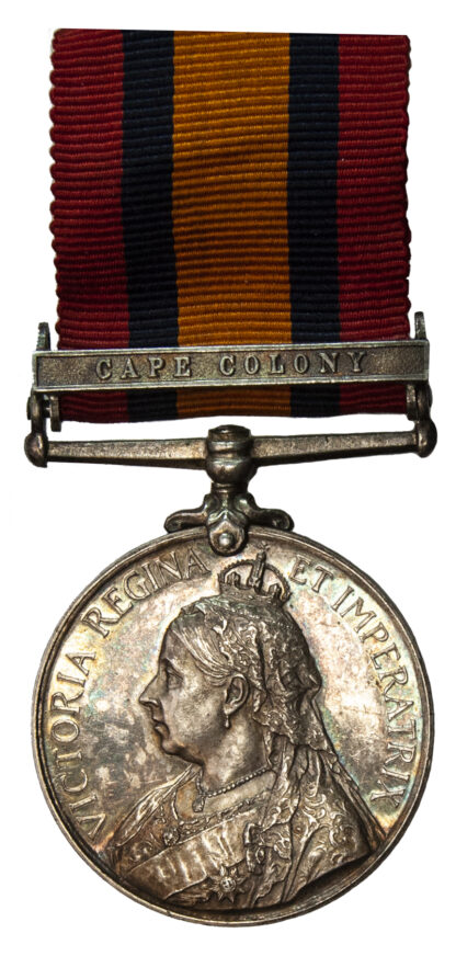 QSA, one clasp, Cape Colony to Civilian Clerk Mr J. Haynes