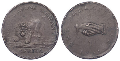 Sierra Leone, Pattern or impaired Proof Dollar, 1791