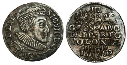 Poland, Sigismund III Vasa, Silver 3 Gros, 1589