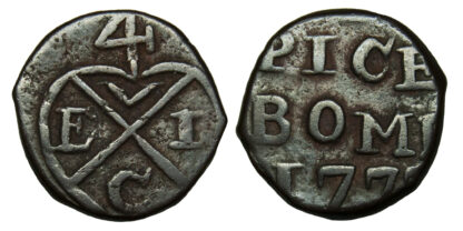 India, EIC Bombay, Pice, 1773