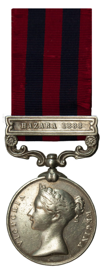 IGSM, One Clasp Hazara 1888 to Sowar Ghulam Sarwar Khan, 15th Bengal Cavalry