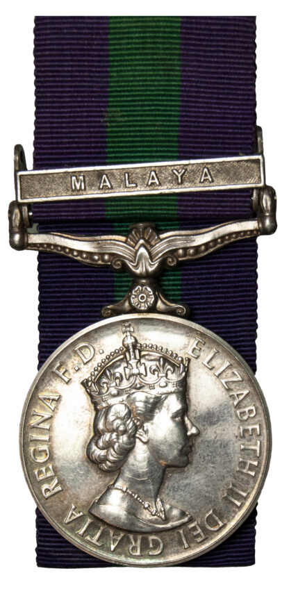 GSM, EIIR, one clasp, to Squadron Leader PG Gilbert
