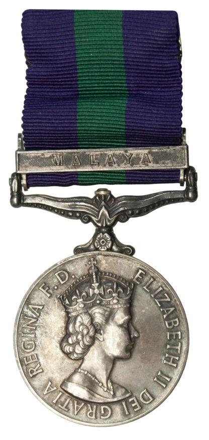 GSM, EIIR, one clasp, to Captain J.C.S. Smith