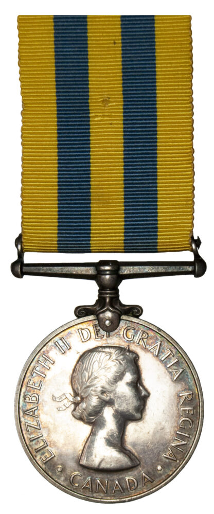 Korea Medal, Canadian Silver Issue to W.R. Osecki