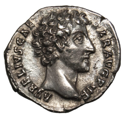 Marcus Aurelius (as Caesar), Silver Denarius