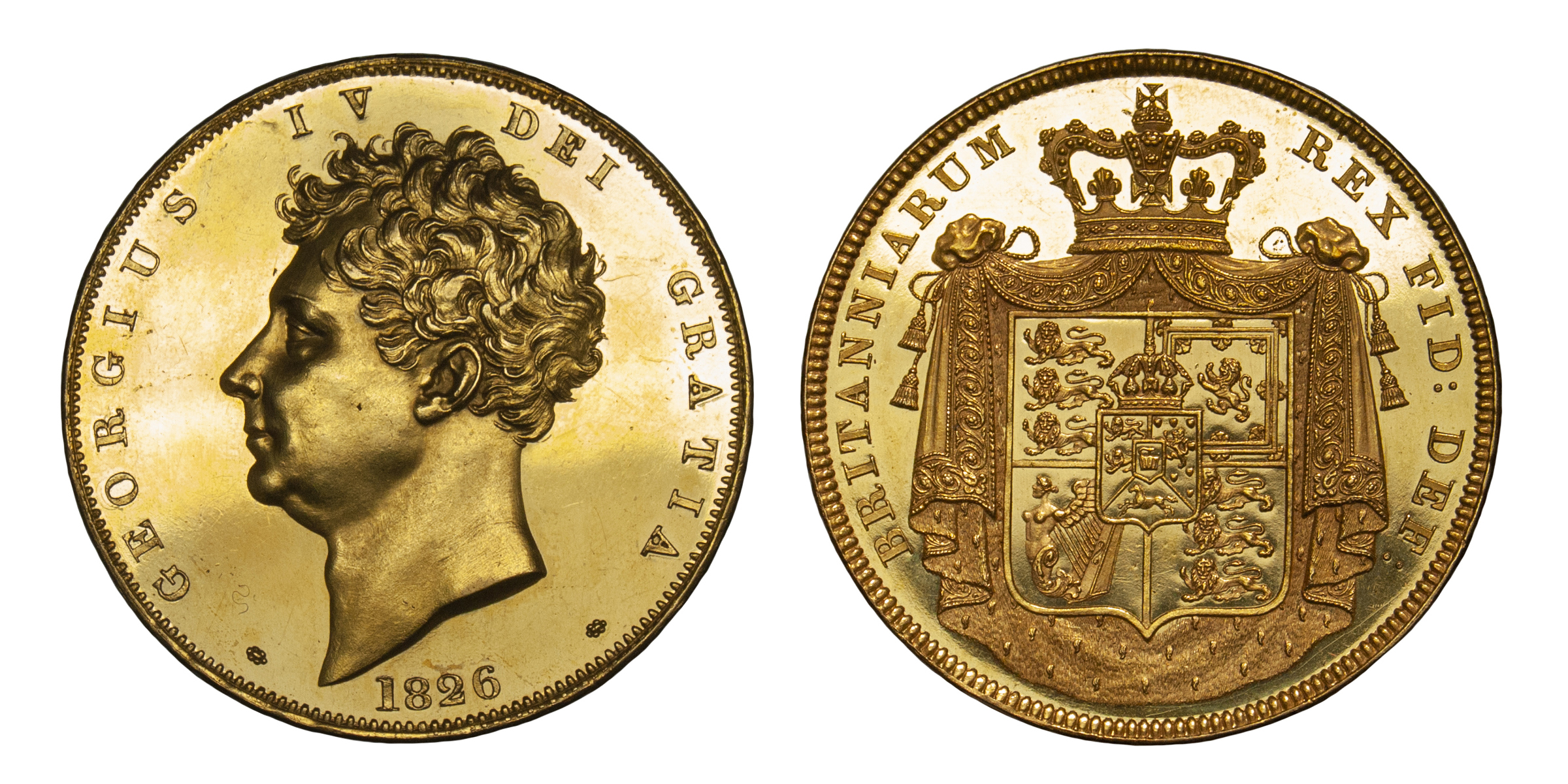 1826 George IV Gold Proof Five Pounds