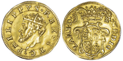 Italy, Milan, Philip II of Spain, Gold Scudo d'Oro