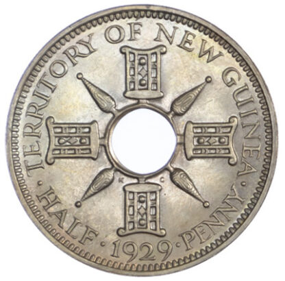 New Guinea, George V, Proof Halfpenny, 1929